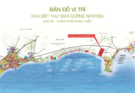 vị trí dự án SEntosa Villa